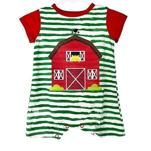 Peppy Mini Baby Boy‎ Farm Barn Romper